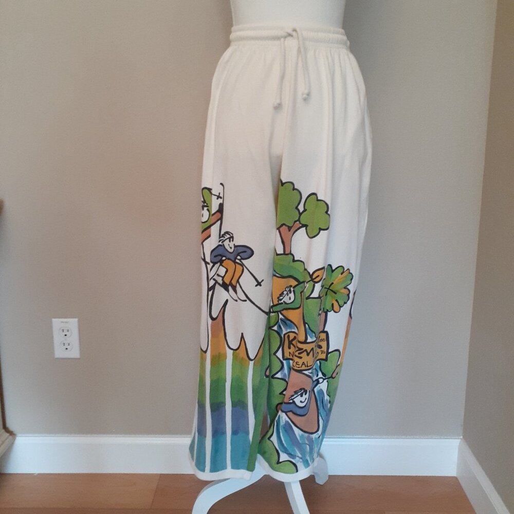 Rear Kozmik Vintage Hand  Painted Pants